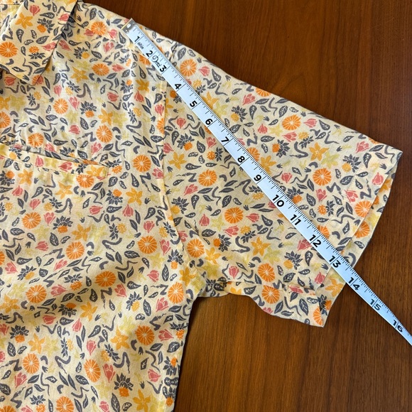 Patagonia lightweight A/C Shirt in funky floral retro 60s 70s vibe - Picture 7 of 7